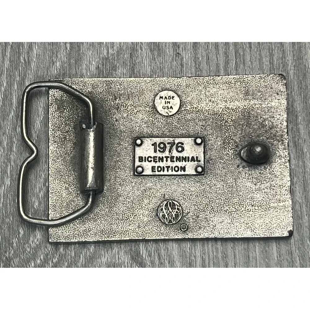 Vintage Hercules Powder Company 1912 Belt Buckle Mens Pewter Made USA 1976